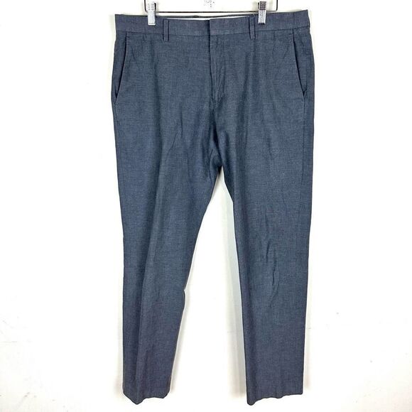 J.Crew Grey Ludlow Slim Carpini Cotton Pants 34 x 32 Read - Picture 1 of 13